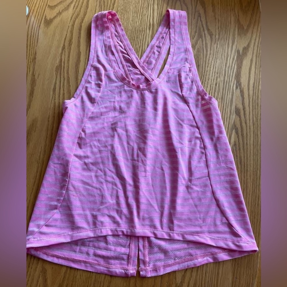 Zyia Pink Nimbus Split Back Tank